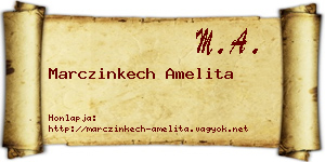 Marczinkech Amelita névjegykártya